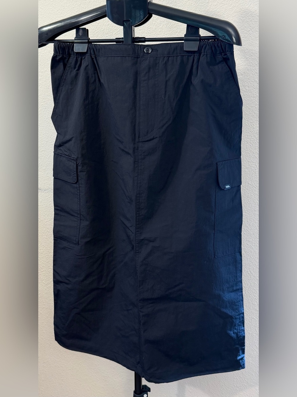 Vans Black Cargo Utility Midi Skirt | Y2K Grunge Streetwear Sporty Chic | M - Picture 3 of 14